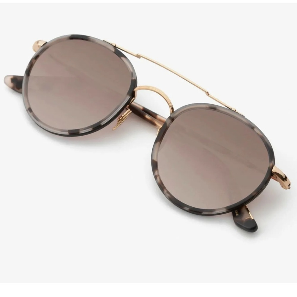 NWT. KREWE PORTER | 24K TITANIUM + MATTE BLACK + MATTE SUNDAY TORTOISE MIRRORED - Picture 2 of 16